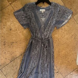 Knox Rose Blue and White Maxi Dress